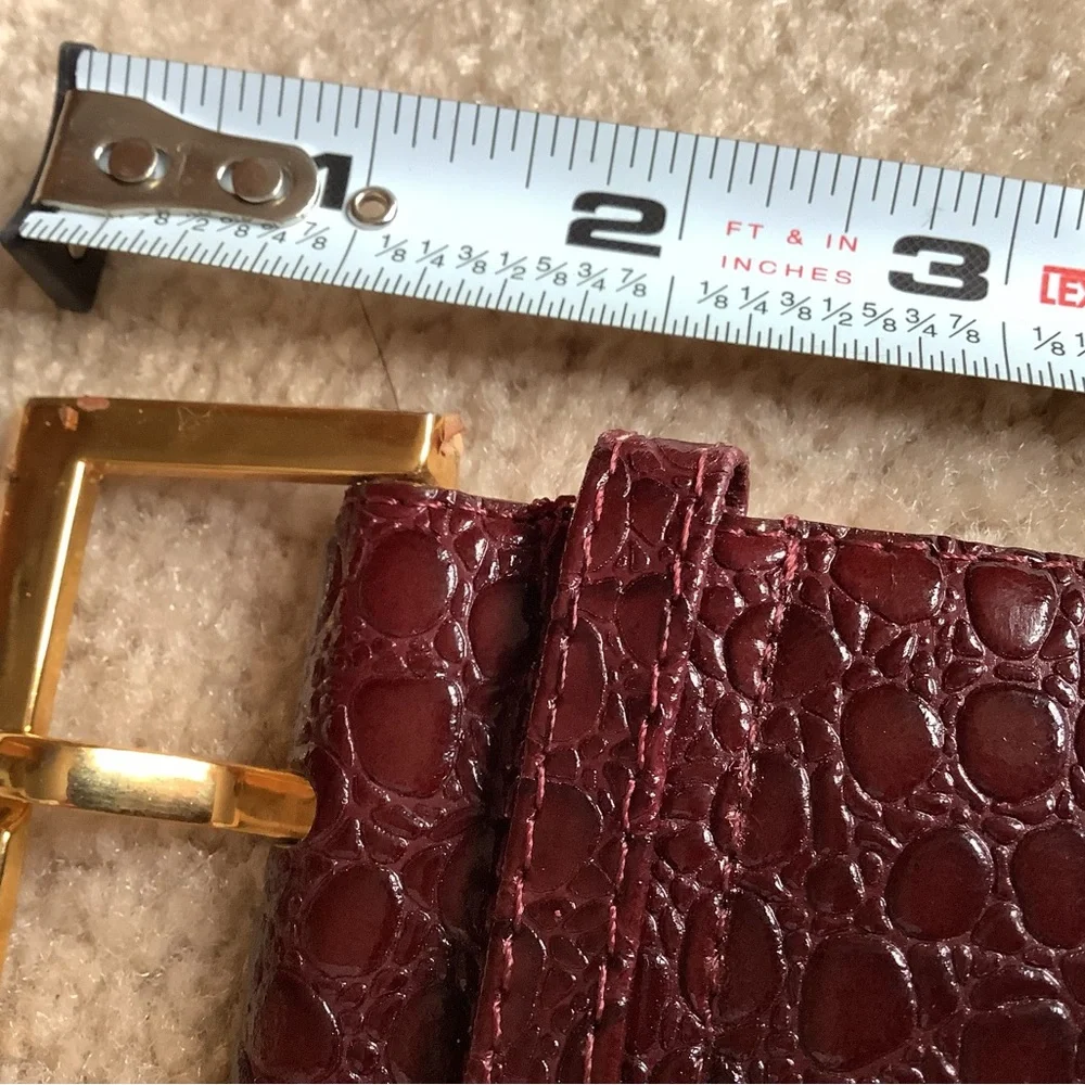 Genuine Leather burgundy belt